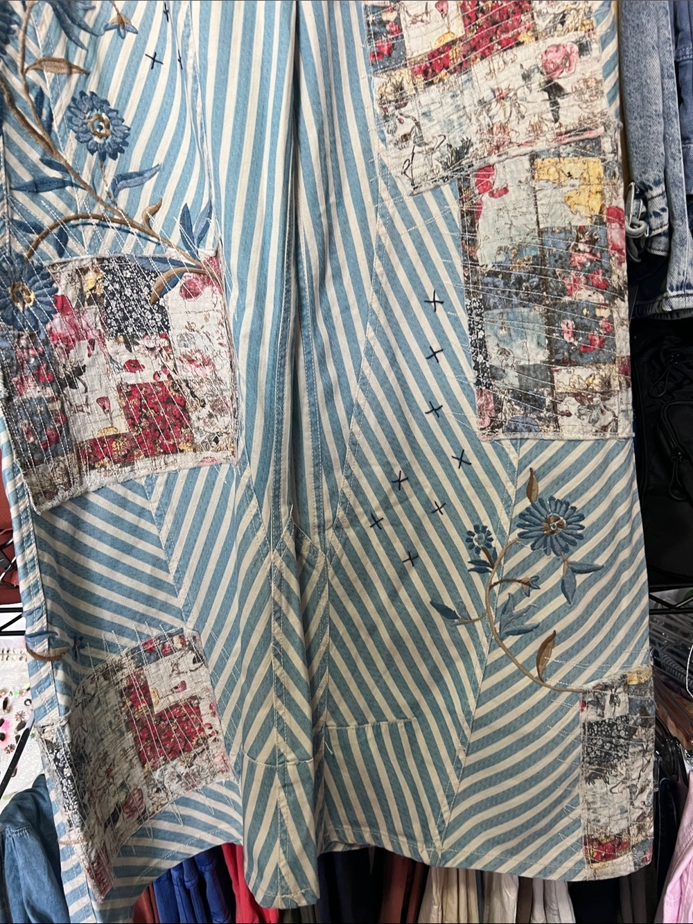 Free People:Runyon Hand Stitch Patched Pant| NWT - Picture 7 of 13